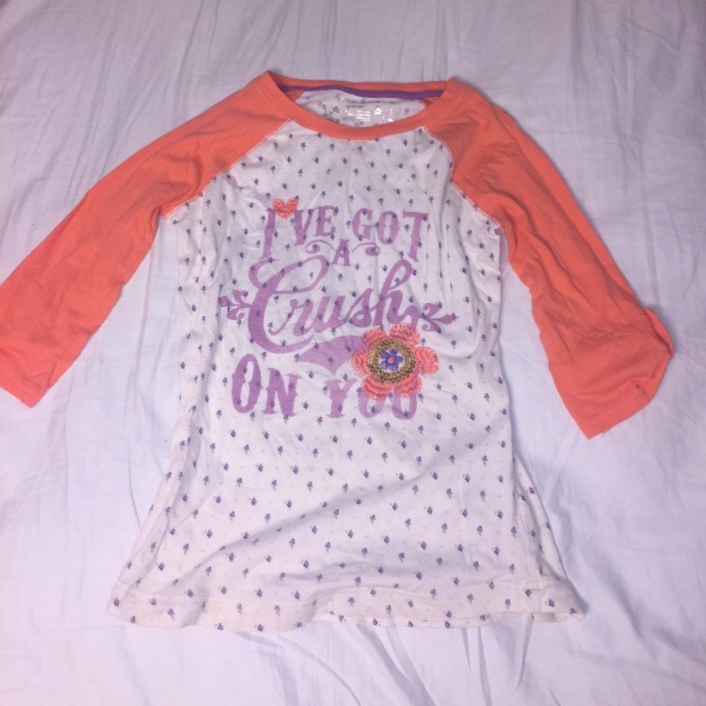 Mossimo I’ve Got A Crush On You 3/4 Sleeved Shirt